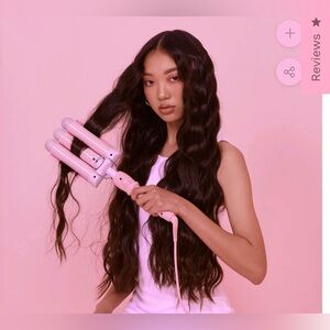 Mermaid pro hair pink 1.25 beach OG waver hot tool